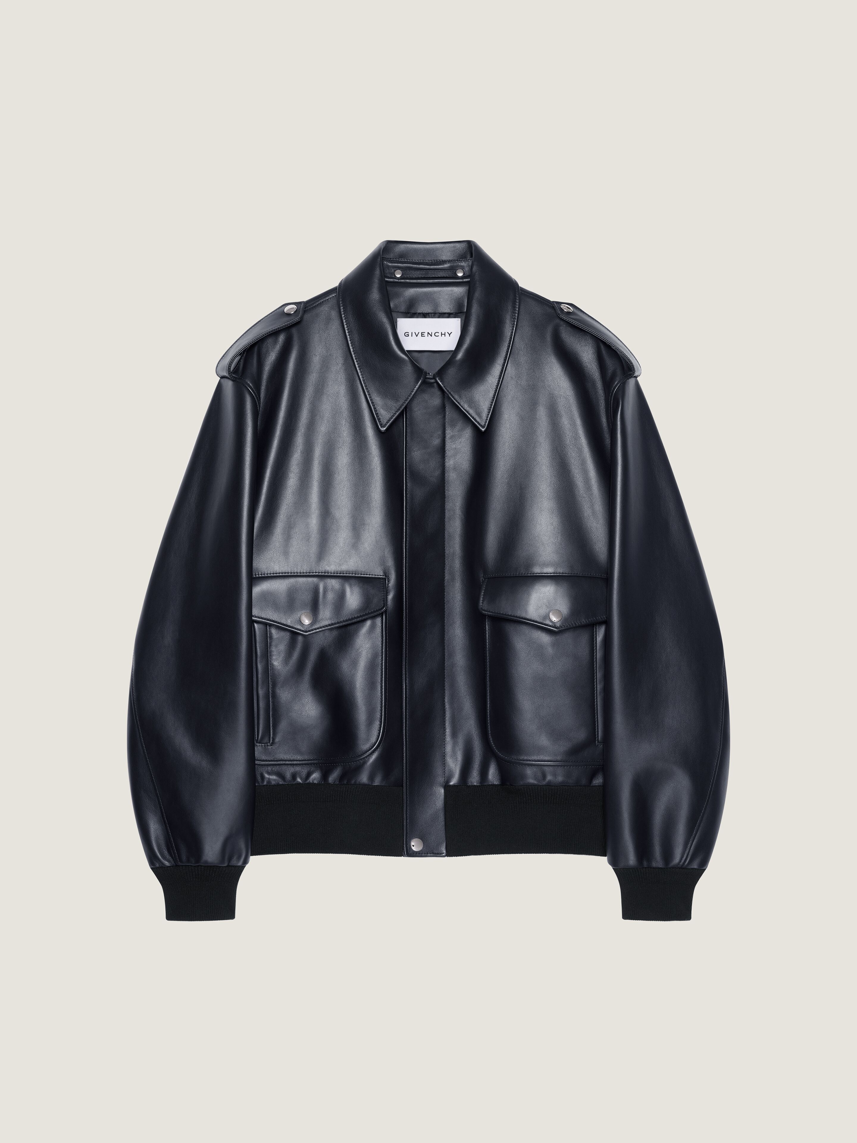 Aviator jacket in leather
